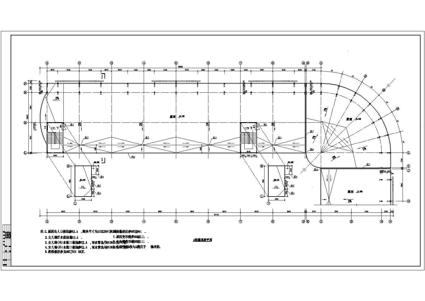 河南省商丘市某单位经典宿舍施工设计CAD图纸(带效果图)