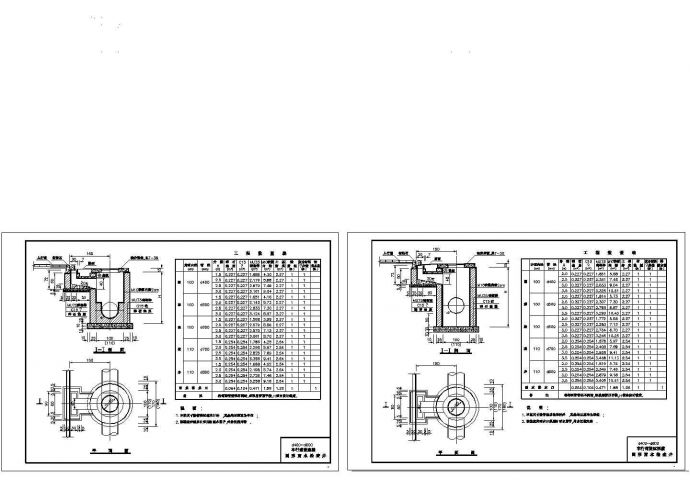 市政给排水检查井cad结构设计施工图纸（（甲级设计院设计，可直接套用）_图1