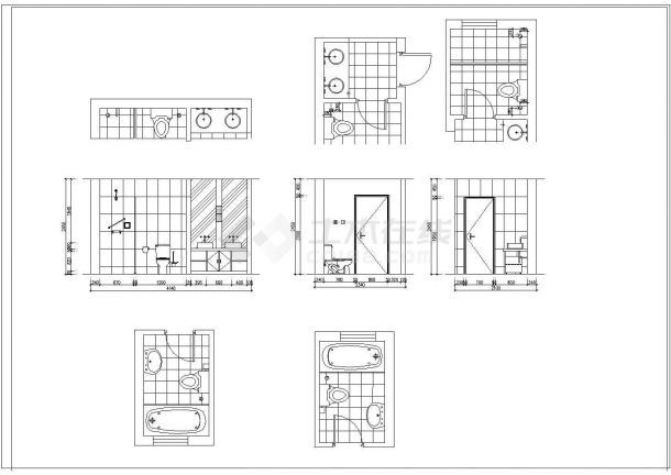 某室内装修图库CAD节点完整构造设计图-图二