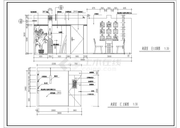 某中式样板房建筑CAD详细完整大样设计图-图一