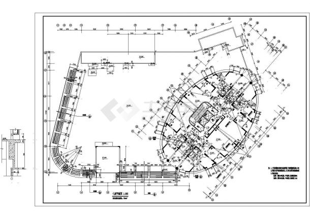 湖北省黄冈市市区某高层建施设计CAD图纸全套-图二