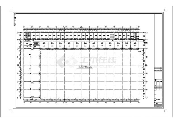 钢材市场办公楼建筑设计施工图-图二