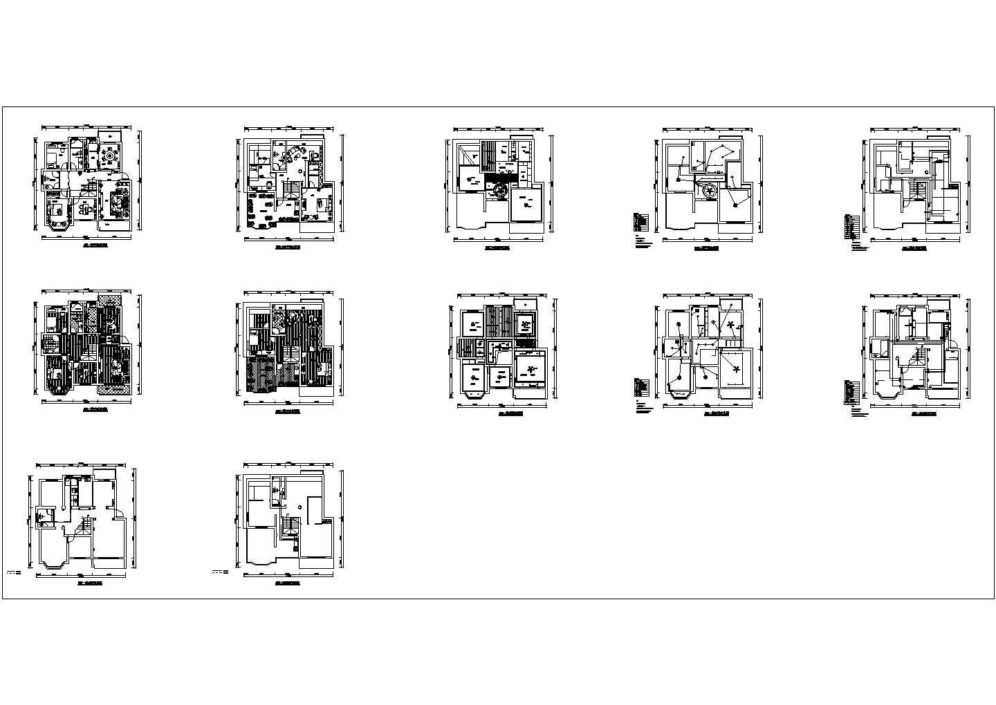 某嘉兴欧式室内设计装修CAD节点详细平面图