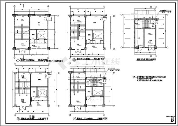 某欧式办公楼CAD大样建筑构造详细设计施工图-图一