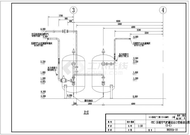 电厂锅炉补给水处理系统设计全套施工cad图纸-图一