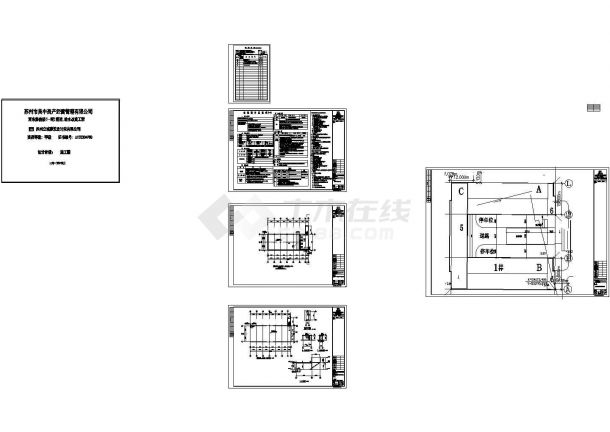 某300㎡小区消防水池设计cad全套建筑施工图（含设计说明，含结构设计，含水电设计）-图二