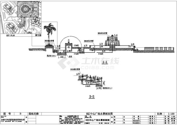 [上海]金地格林春岸全套景观设计施工图（水电CAD）-图二