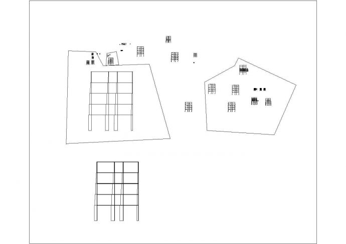 某2257平米五层框架住宅楼毕业设计弯矩CAD施工图纸_图1
