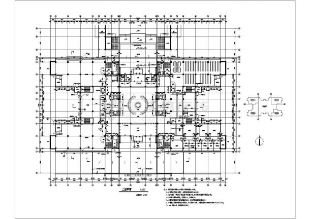 东南大学图书馆设计建筑结构施工cad图，共四十六张-图二