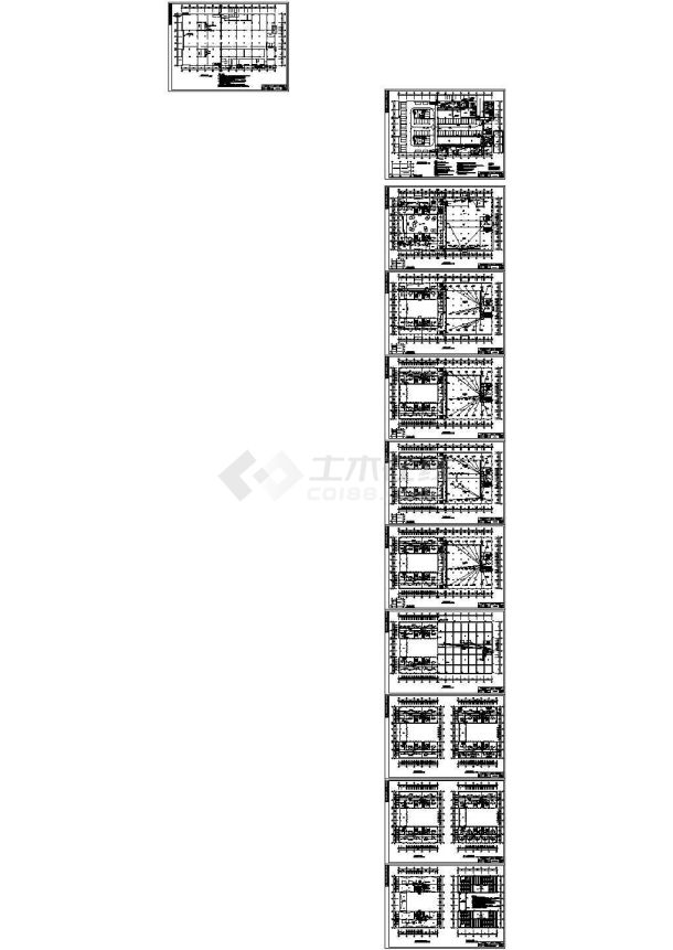 西安高层厂区项目电气设计cad施工图-图二