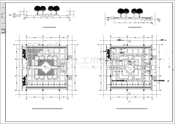 某学校教学楼广场环境设计CAD大样施工图-图一