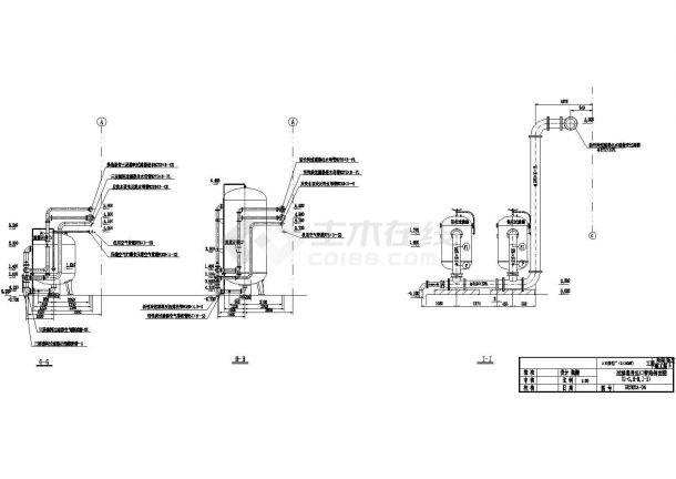 某过滤器管道剖面图CAD大样设计图纸-图一