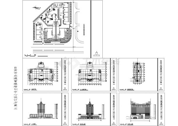 【江苏】某培训中心建筑设计CAD全套图纸-图一