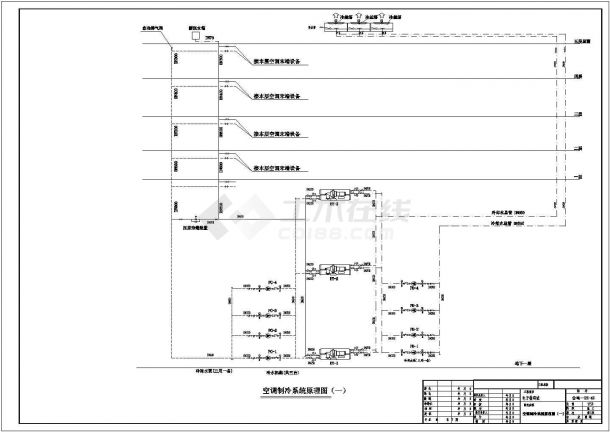 [浙江]某商业综合性建筑空调及通风排烟系统设计施工图（含空调系统图、设计说明）-图一