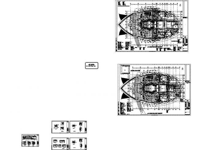 浙江某大型剧院暖通空调全套设计施工CAD图纸(著名设计院)_图1