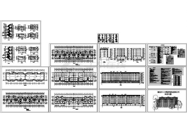 某多层砖混结构住宅楼（建筑面积6315.86平方米）设计cad全套建施图纸（含设计说明）-图二