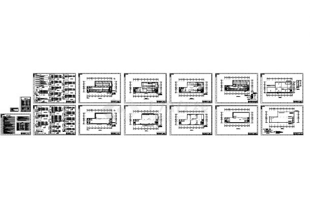 19个厂房车间电气设计案例CAD图纸-图二