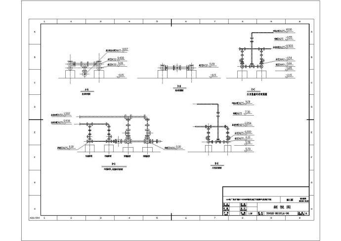 某电厂脱硫废水处理CAD给排水设计构造系统图纸_图1