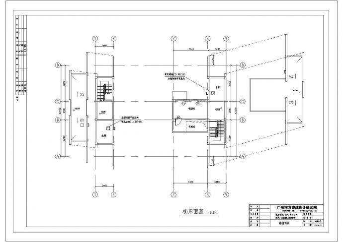 某宿舍CAD构造平立剖详细设计图纸_图1