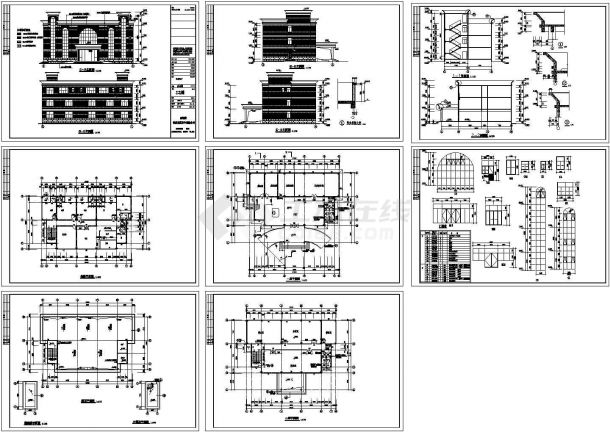 办公楼设计_【云南】某家具办公楼建筑设计施工CAD全套图纸-图一