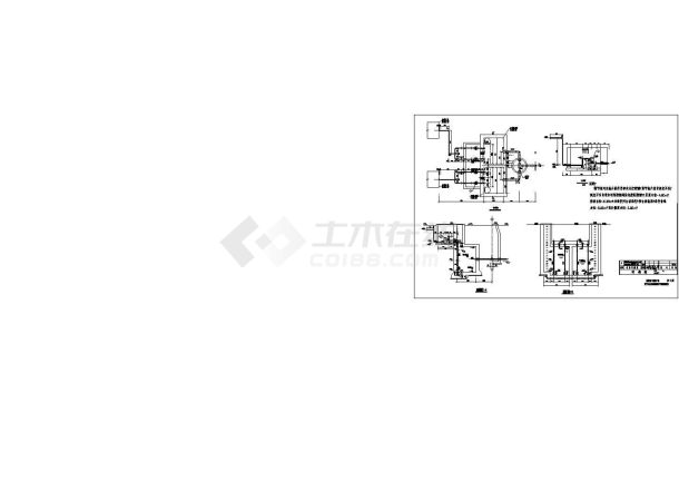 调节水池及升压泵房平剖面布置图-图二