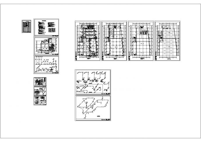 浙江某三层框架结构冷库给排水设计cad全套施工图（含设计说明）_图1
