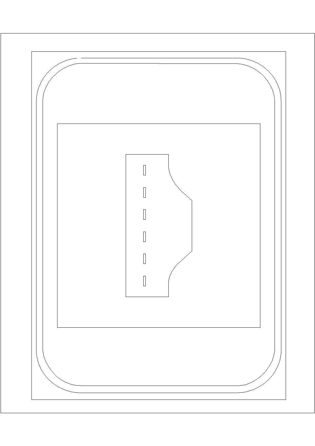 某路标志CAD构造平面节点图