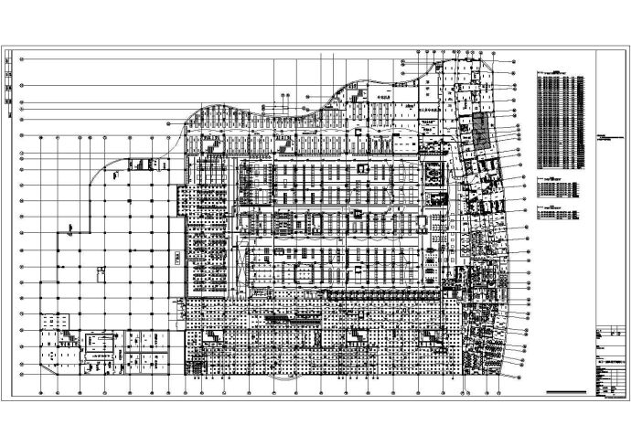 国内某大型超市照明平面设计图_图1