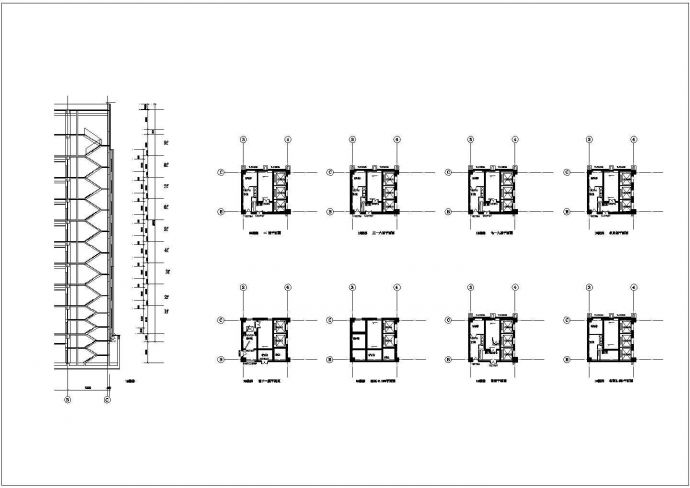 某楼梯CAD设计完整构造详图_图1