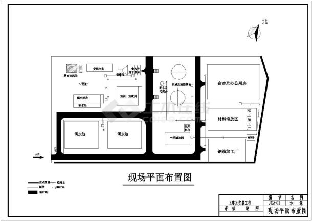 某污水厂中水回用工程图纸-图一