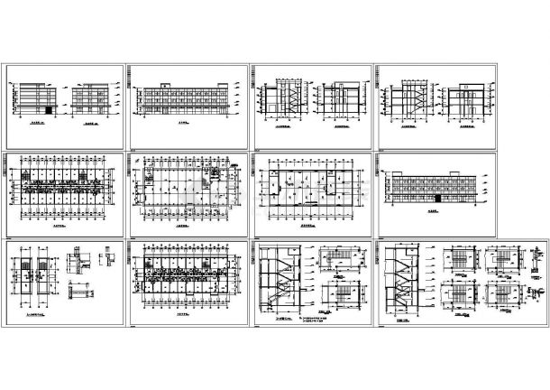 【北京】某跨国公司综合楼建筑施工CAD全套图纸-图一