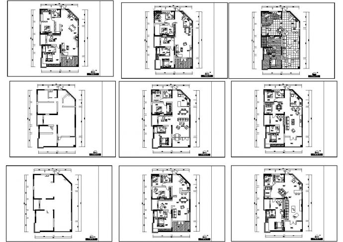 新疆样板房设计施工图，共9张_图1