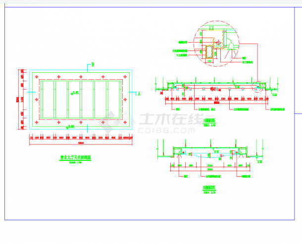  CAD Drawing for Decoration Construction of Bank of Communications in a Certain Area - Figure 1