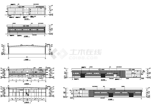 4S店汽车展厅建筑设计施工图-图一