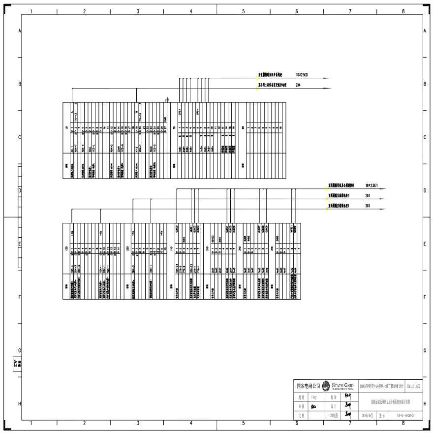 110-A1-1-D0207-06 故障录波及网络记录分析系统柜端子排图.pdf-图一