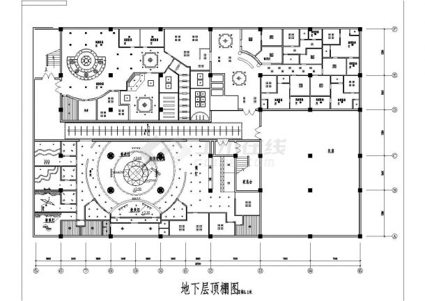 湖北省武汉市市区某电竞宾馆整体设计装修CAD图纸-图二