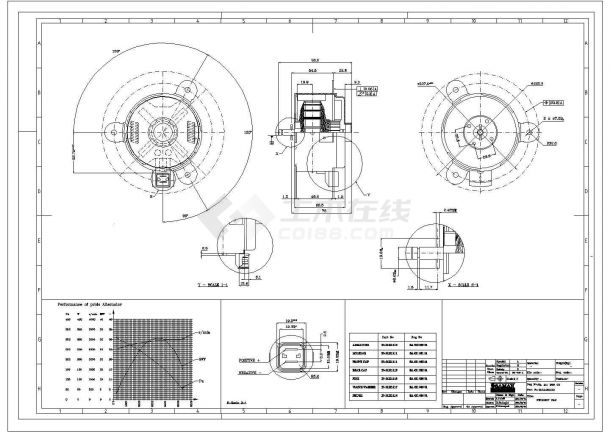 某冷却风扇电机CAD详细构造设计图-图一