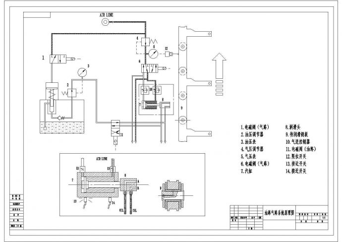 某链板自动润滑装置CAD设计完整原理图_图1