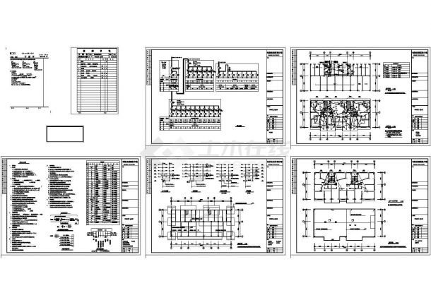 将军山庄3号4号住宅楼电气设计施工图-图一