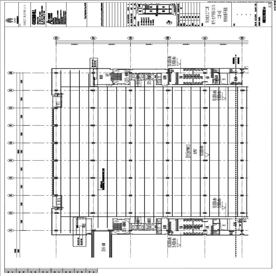 HWE2CD15EW2-A-电气-生产用房(大)13二层-A区照明线槽平面图.pdf-图一