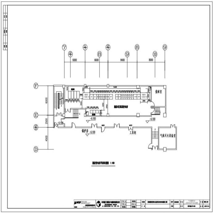 WSP电施-70-003 高基变电所平面布置图.pdf_图1