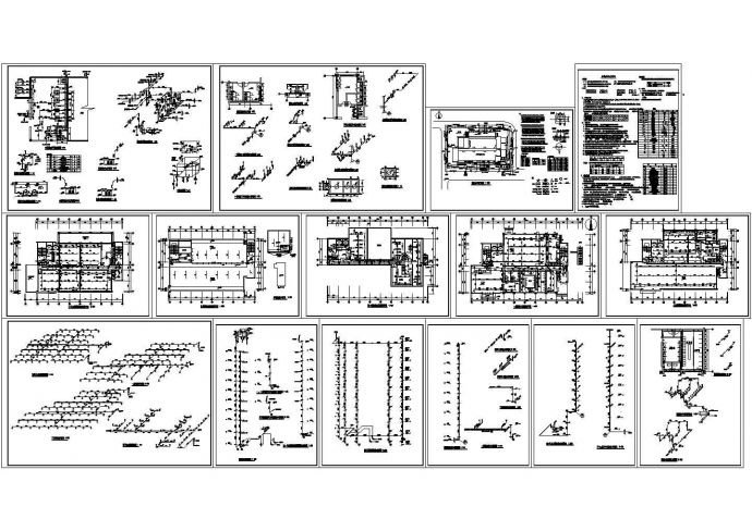 某高层办公楼给排水设计cad全套施工图纸（含设计说明）_图1
