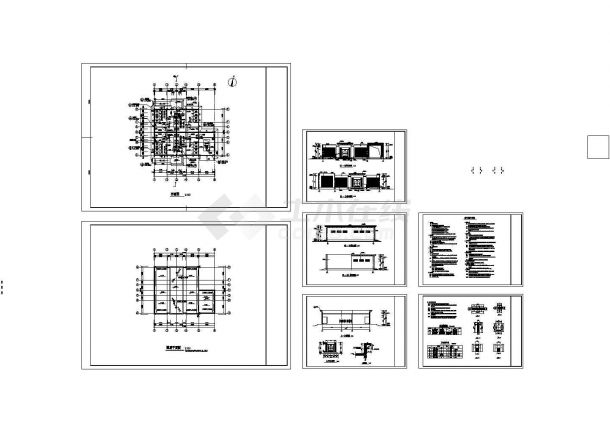 某单层砖混结构公厕（238㎡）设计cad全套建筑方案图（含设计说明，共7张）-图一