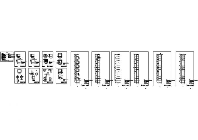 某地6层电梯钢框架结构施工图（含钢结构平面布置图）_图1