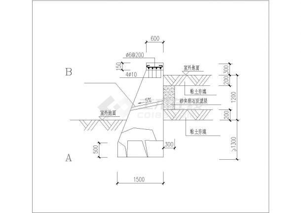 某黑龙江省肉联厂污水处理站CAD环保设计图纸-图一