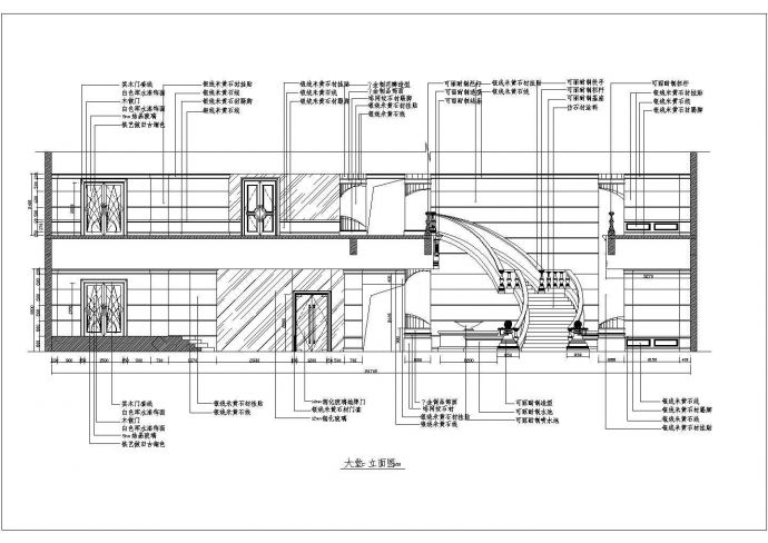 某宾馆CAD详细节点完整平面施工图_图1