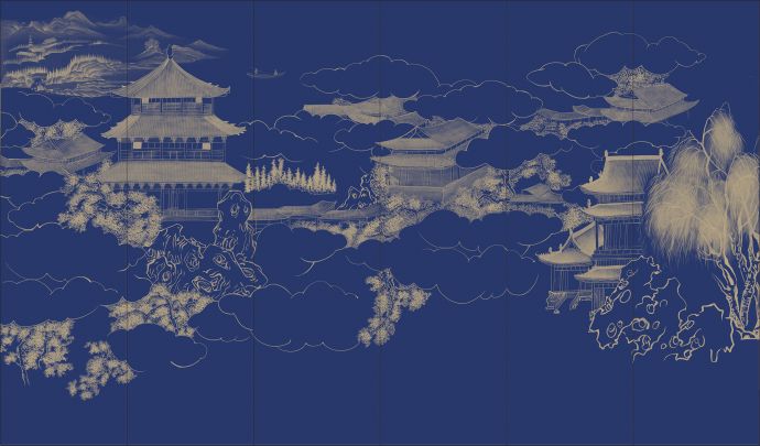 中式楼阁山水壁纸壁画 (69).jpg_图1