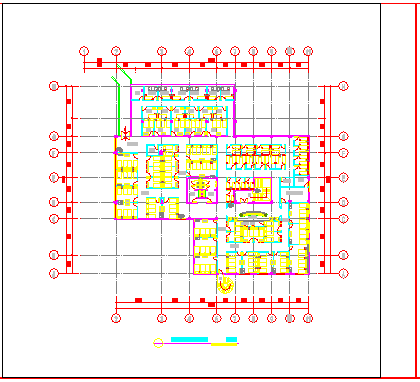 某大型浴场设计CAD大样完整构造施工平面-图一