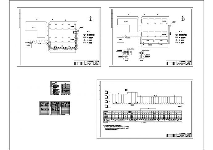 印染厂宿舍室外供热管网工程设计施工cad图，共七张_图1