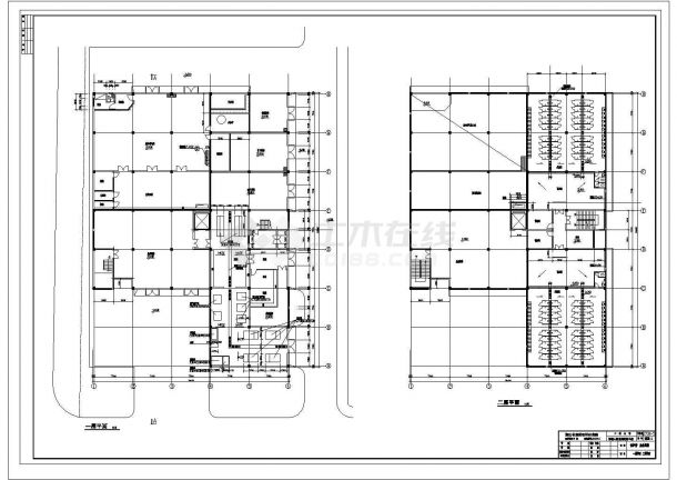 某医院土建CAD构造节点平面图-图二